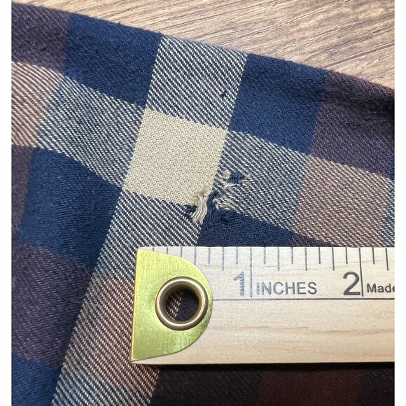 Carhartt Flannel Shirt Mens L Rugged Flex Hamilton Dark Khaki Plaid Relaxed Fit - Picture 3 of 10